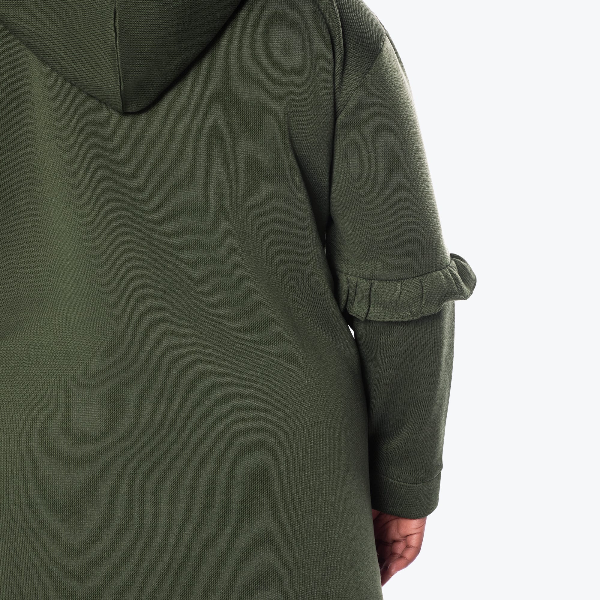 Peekaboo Sweater Fleece Tunic Hoodie - Image 110