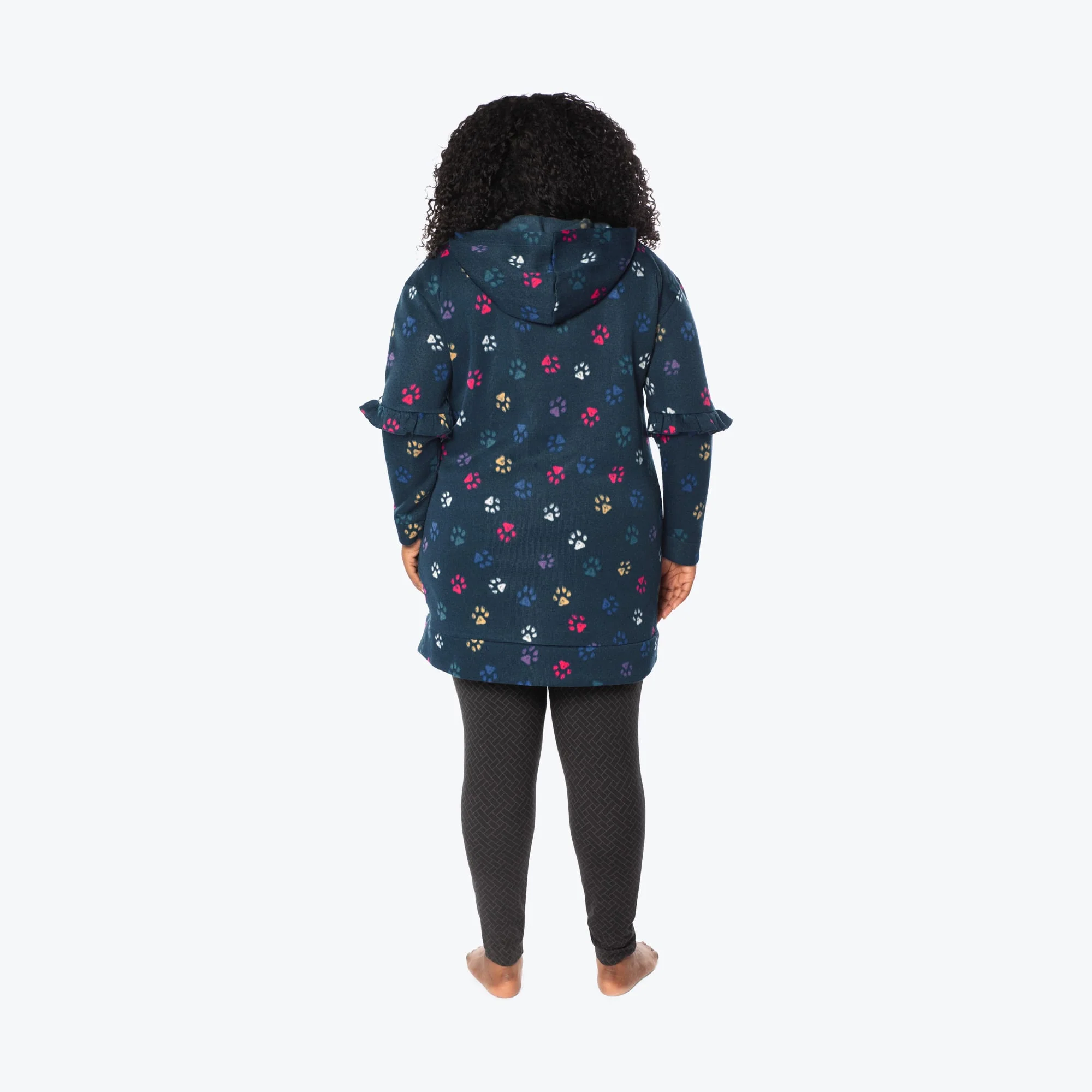 Peekaboo Sweater Fleece Tunic Hoodie - Image 113