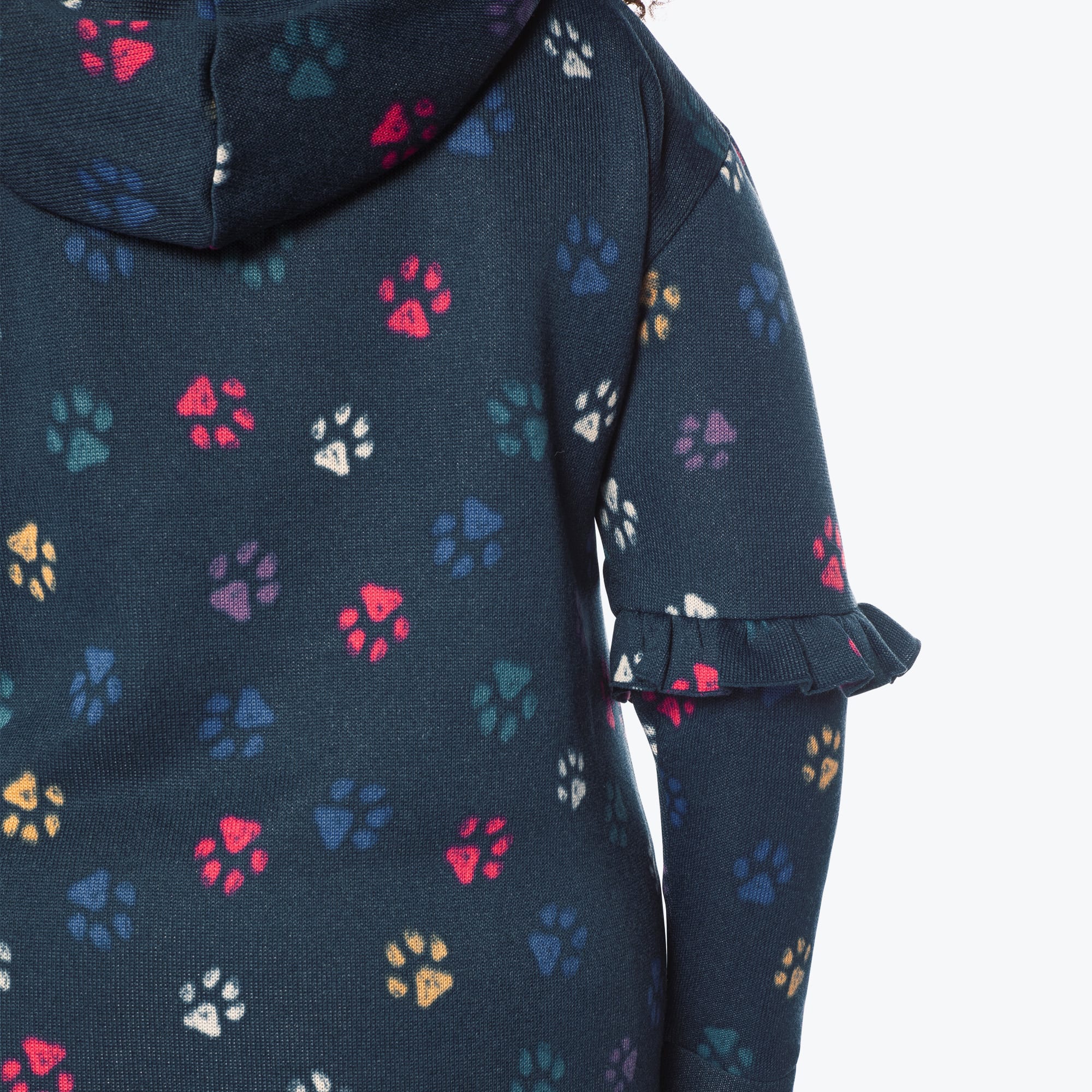 Peekaboo Sweater Fleece Tunic Hoodie - Image 117