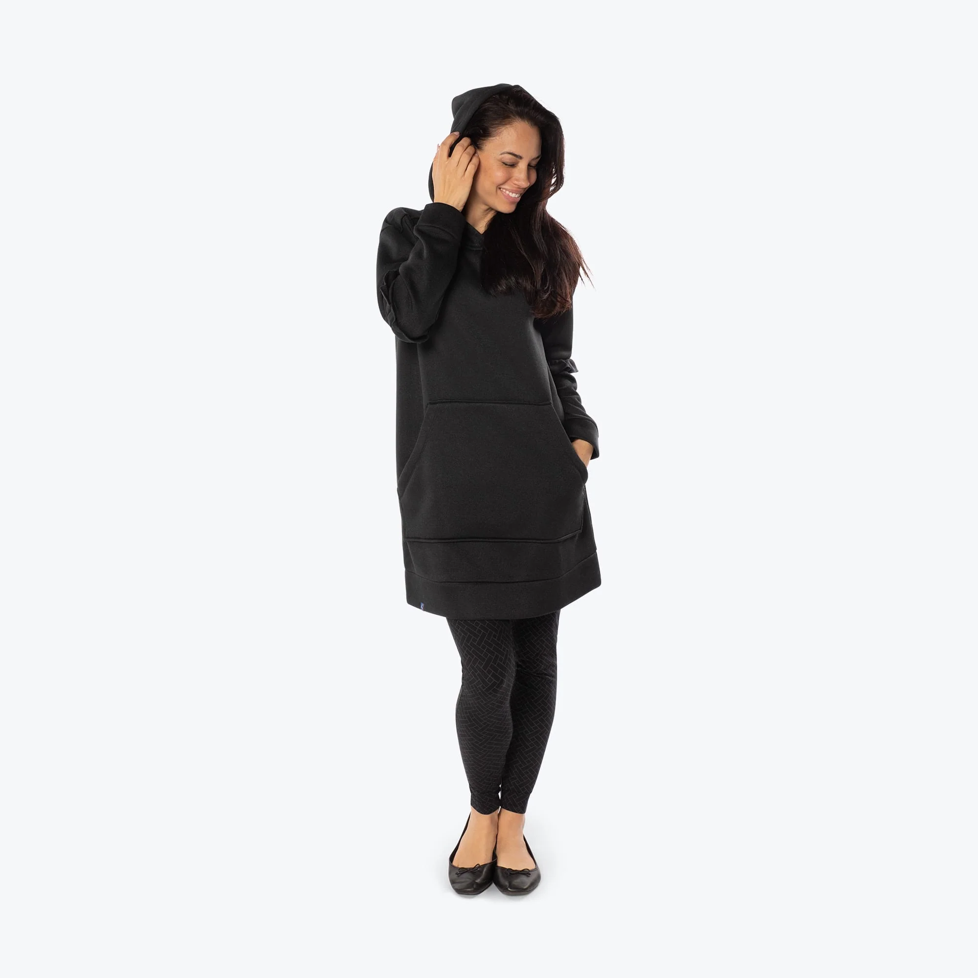 Peekaboo Sweater Fleece Tunic Hoodie - Image 14