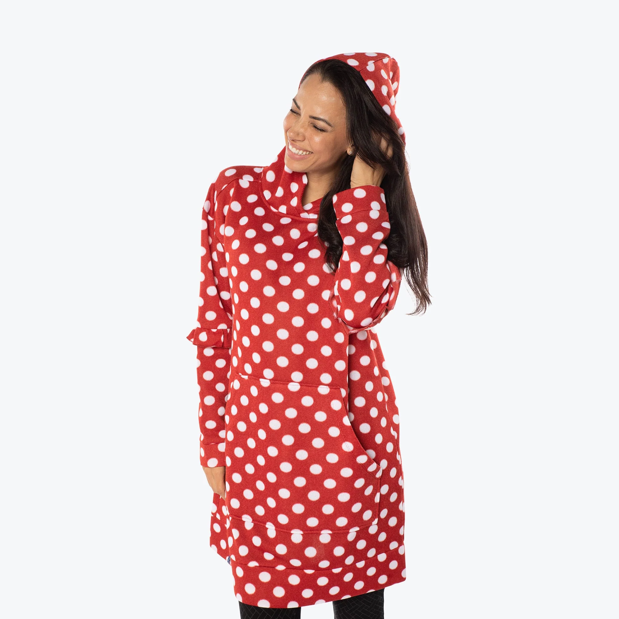 Peekaboo Sweater Fleece Tunic Hoodie - Image 26