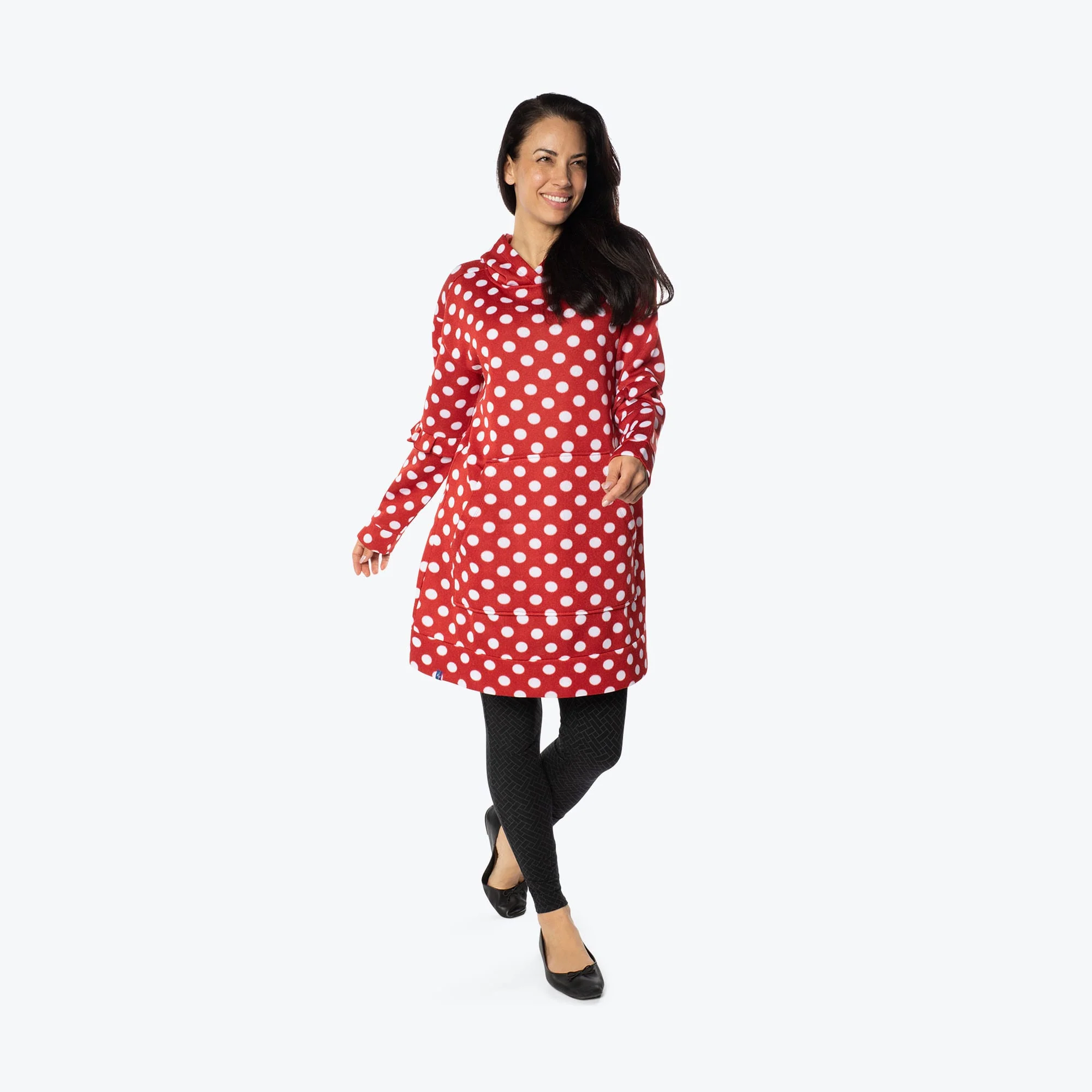 Peekaboo Sweater Fleece Tunic Hoodie - Image 27