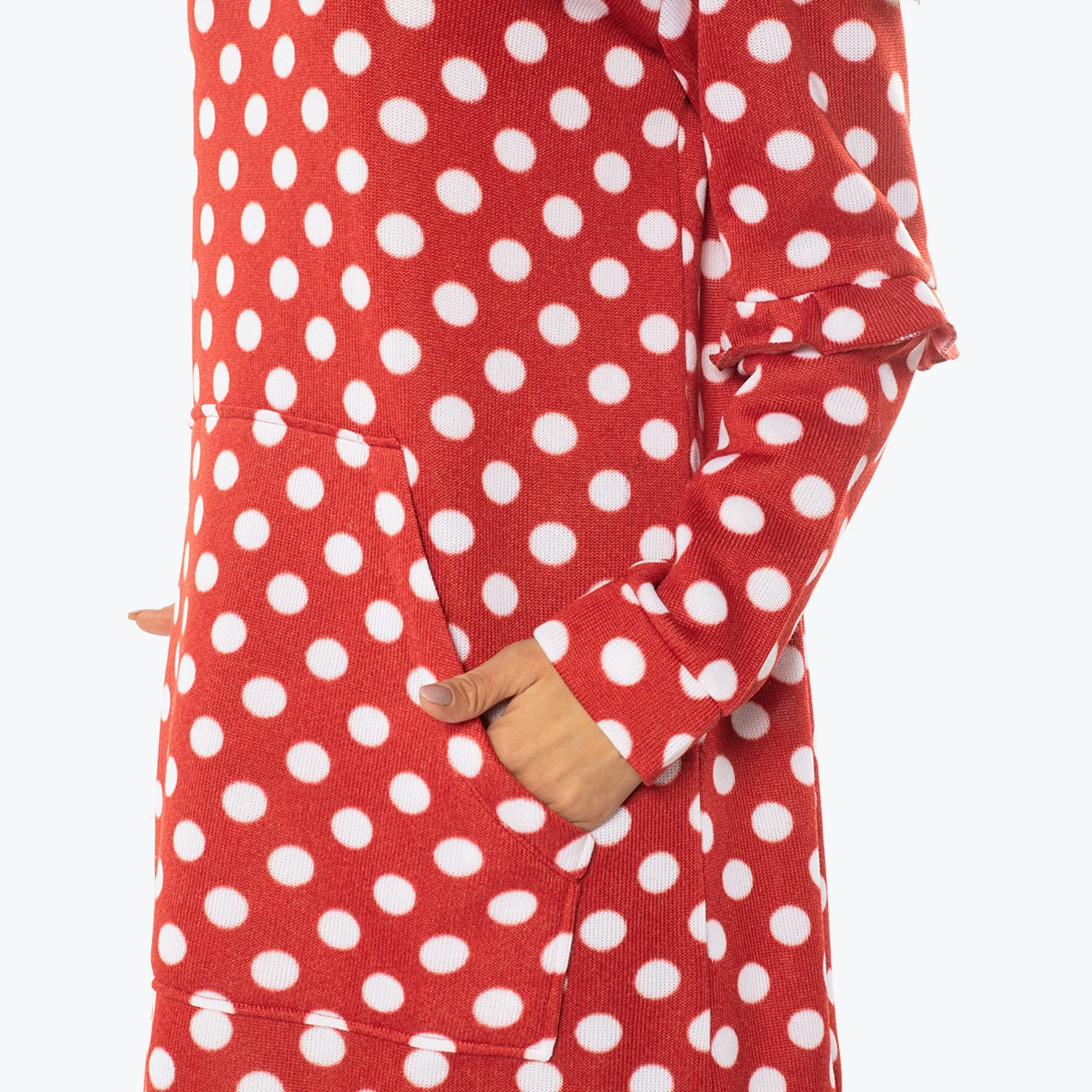 Peekaboo Sweater Fleece Tunic Hoodie - Image 30
