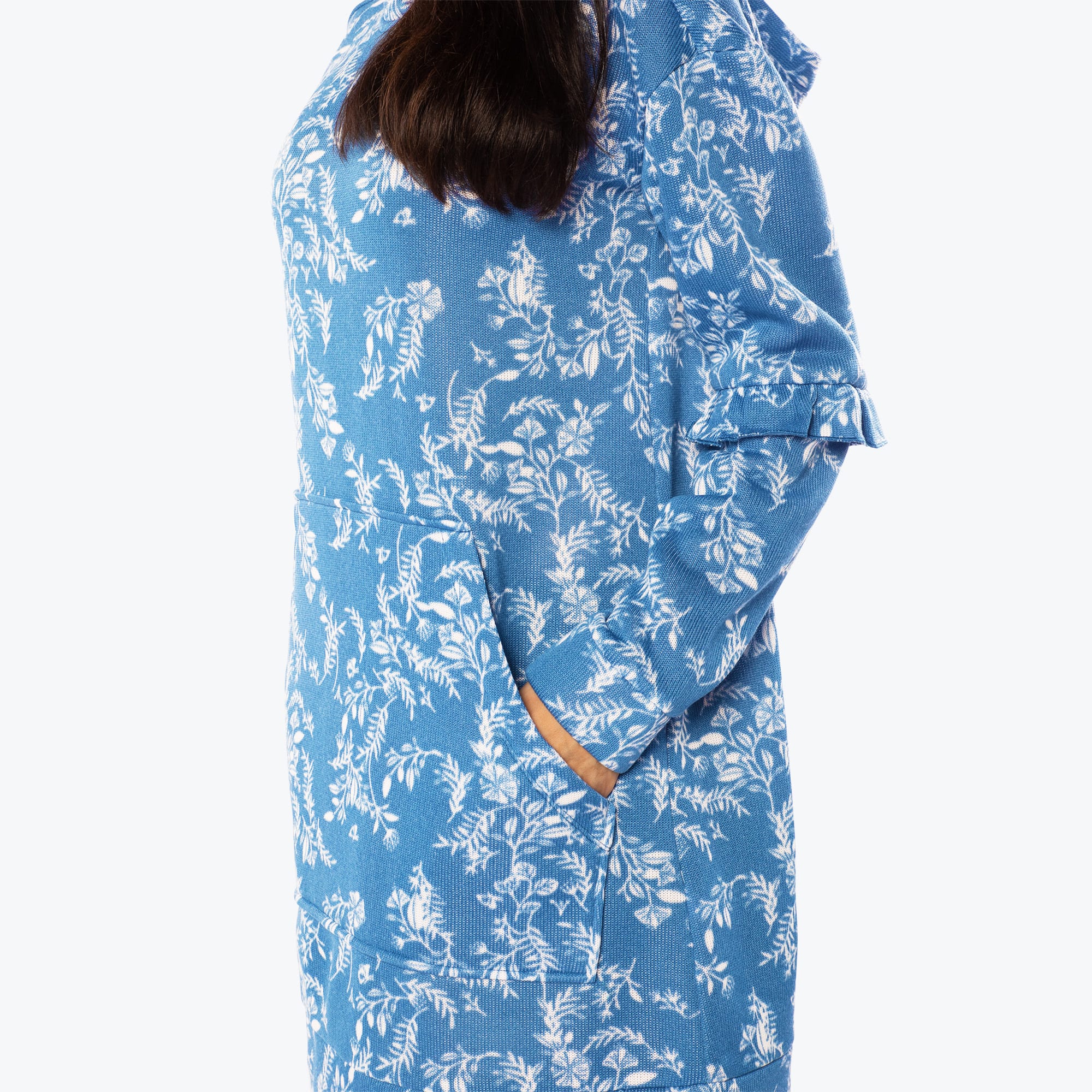 Peekaboo Sweater Fleece Tunic Hoodie - Image 38