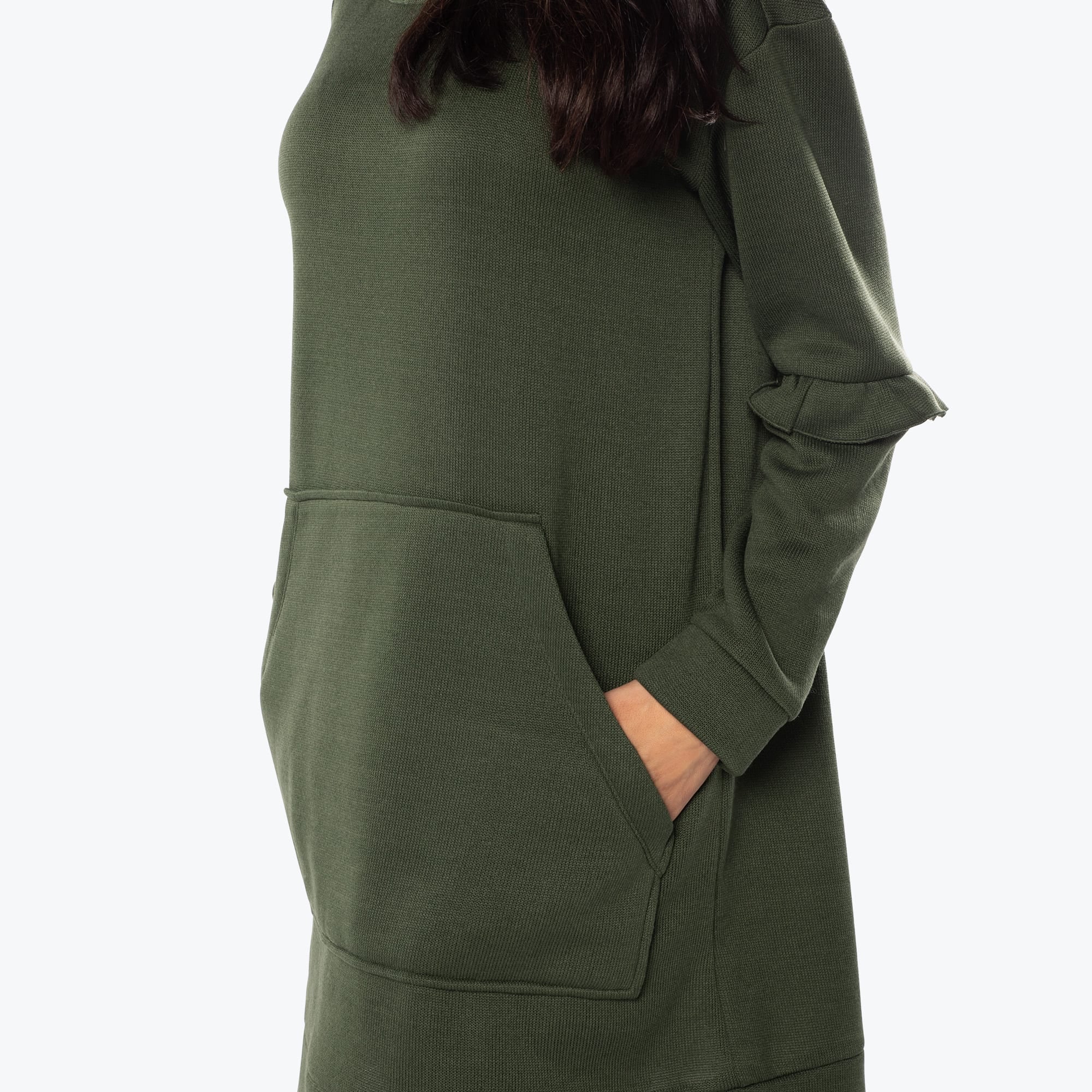 Peekaboo Sweater Fleece Tunic Hoodie - Image 47