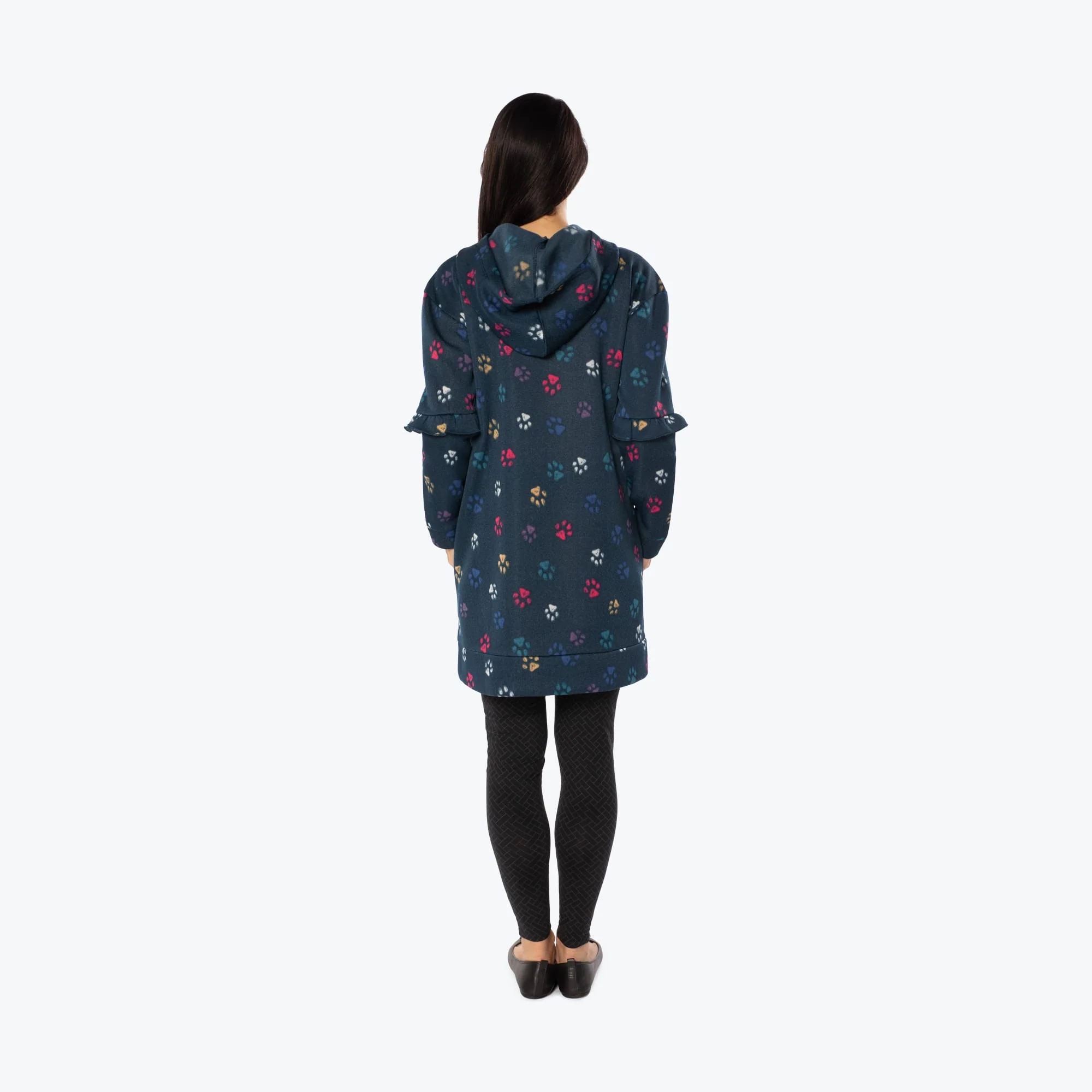 Peekaboo Sweater Fleece Tunic Hoodie - Image 52