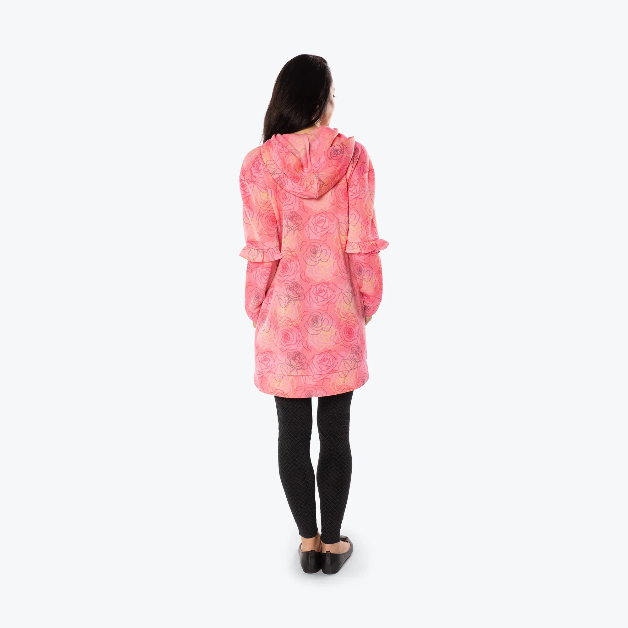 Peekaboo Sweater Fleece Tunic Hoodie - Image 60