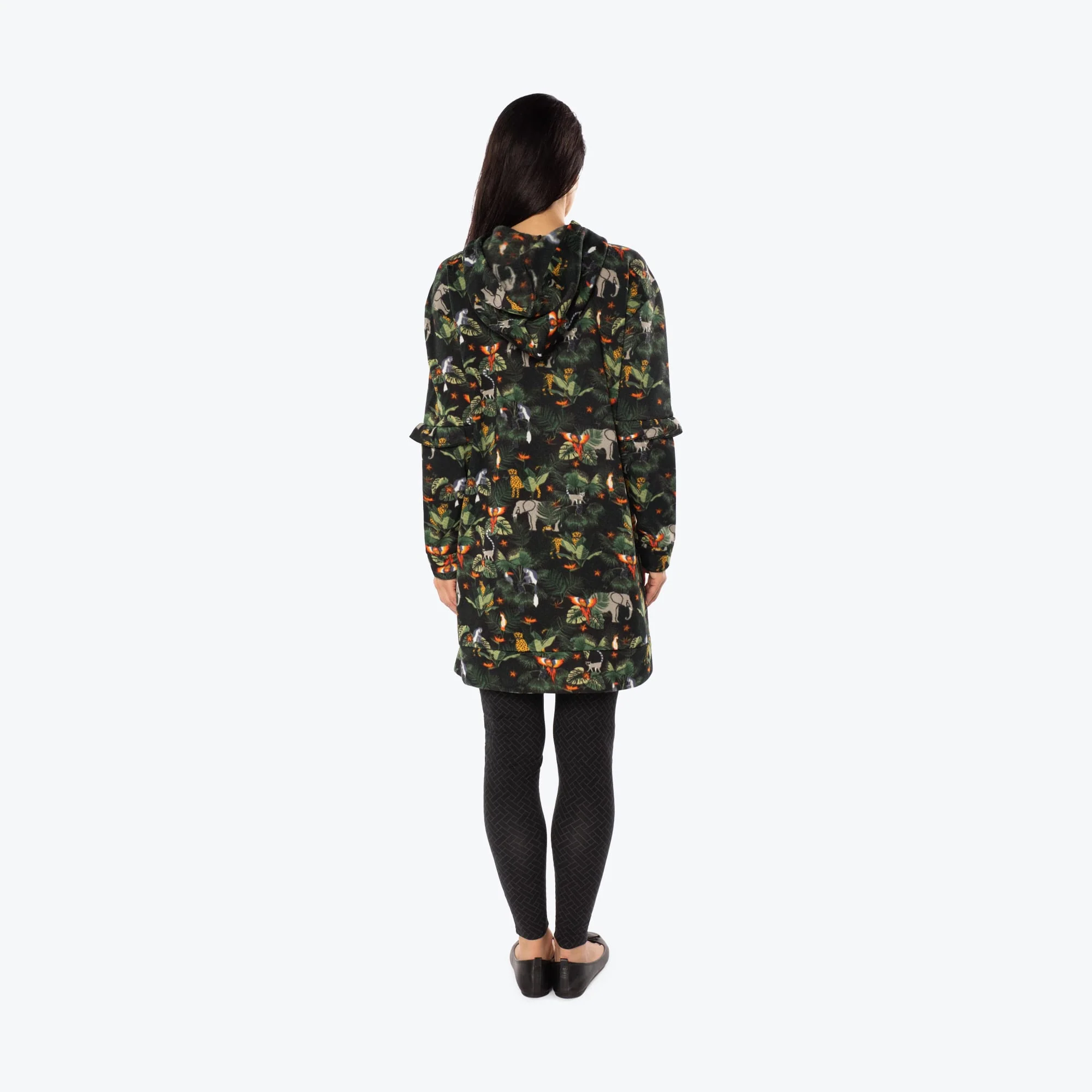 Peekaboo Sweater Fleece Tunic Hoodie - Image 68