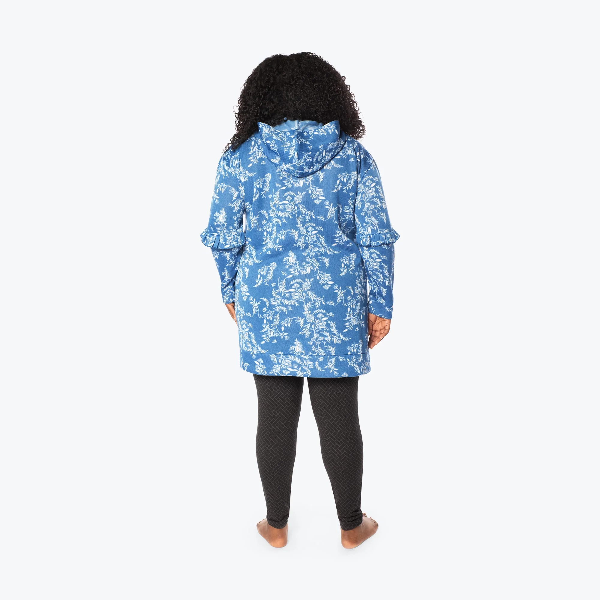 Peekaboo Sweater Fleece Tunic Hoodie - Image 98