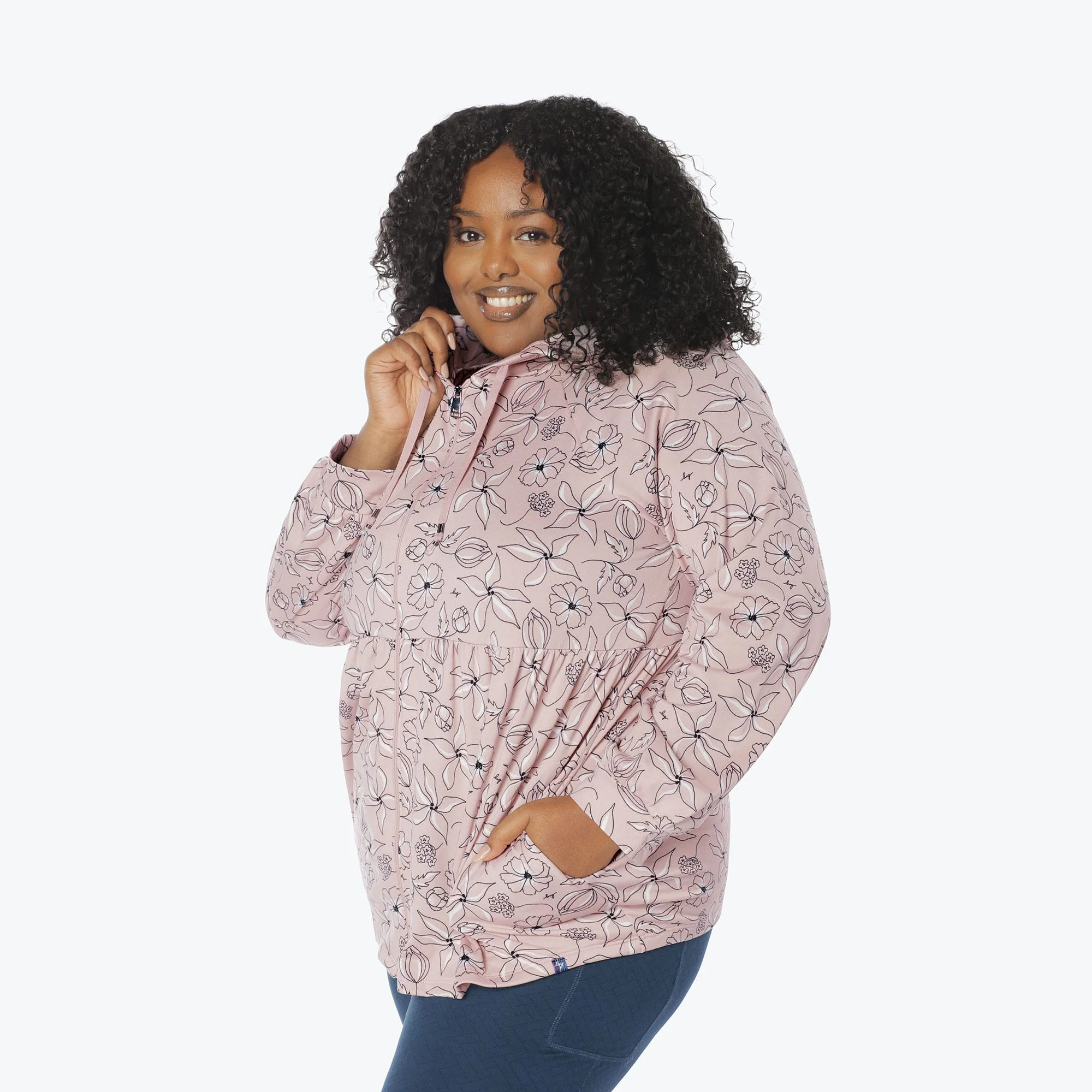 Shimmy Brushed Jersey Zip Up - Image 103