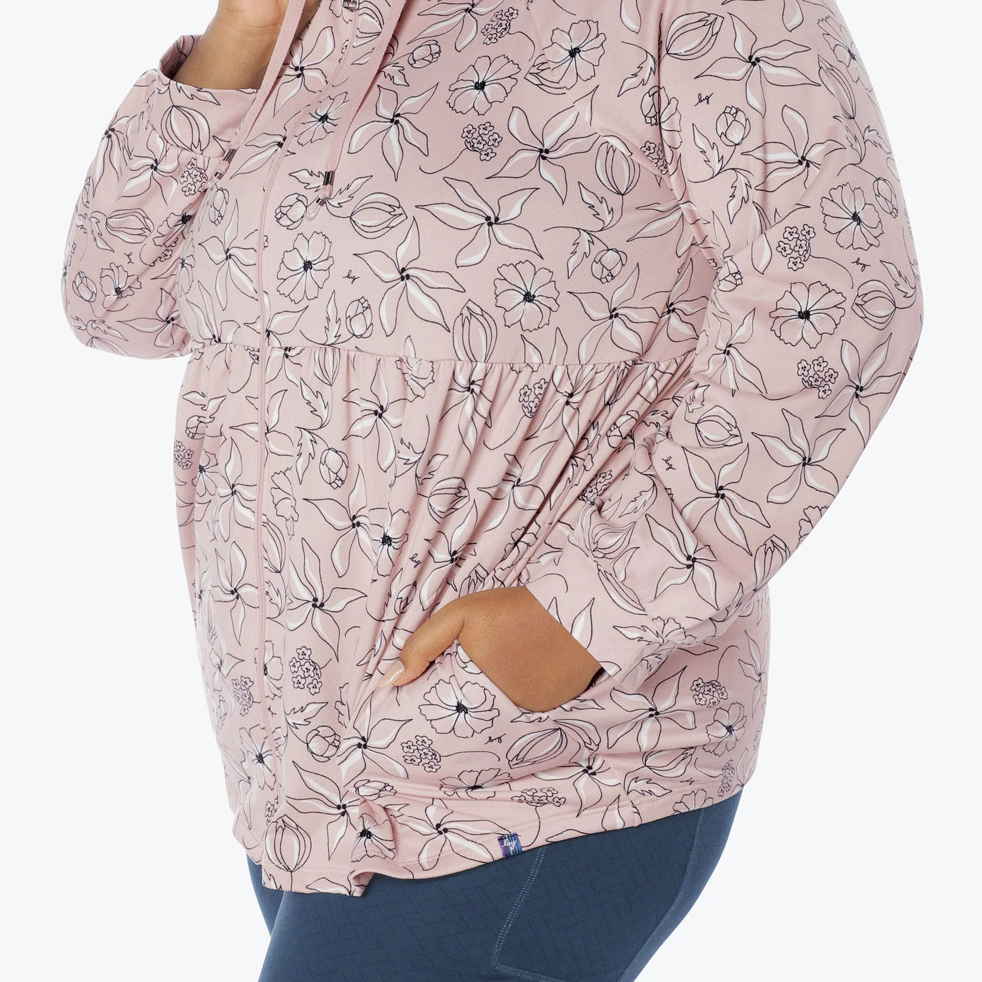 Shimmy Brushed Jersey Zip Up - Image 104