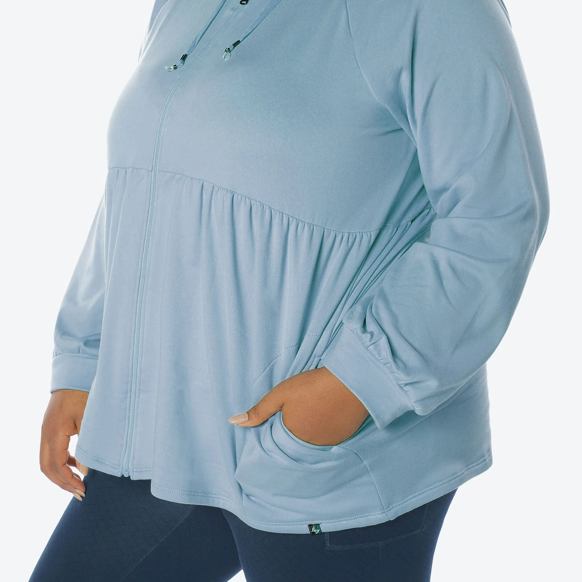 Shimmy Brushed Jersey Zip Up - Image 33