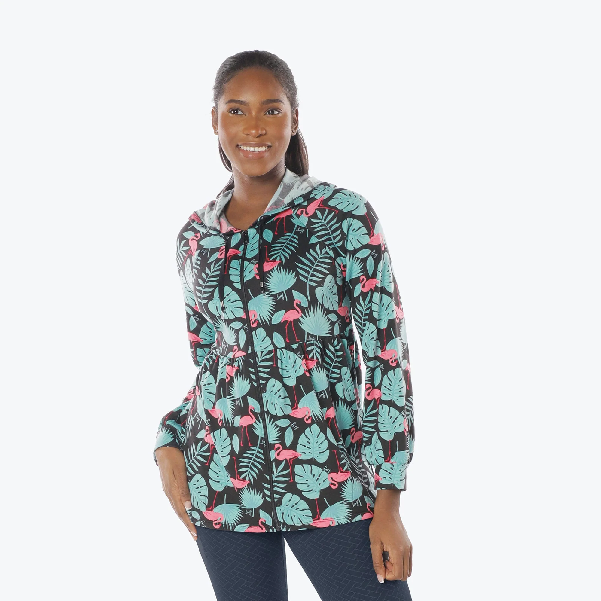 Shimmy Brushed Jersey Zip Up - Image 48
