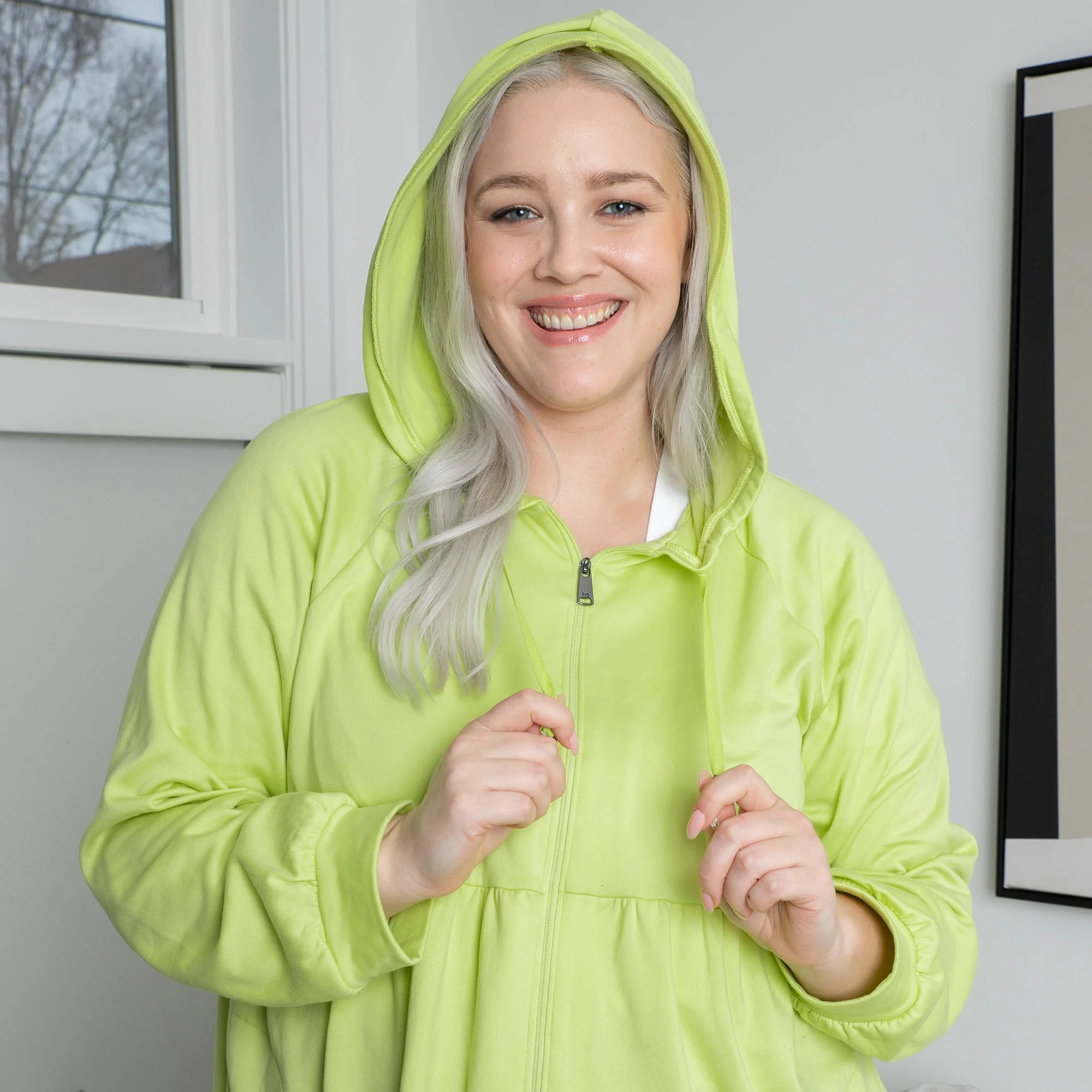 Shimmy Brushed Jersey Zip Up - Image 7
