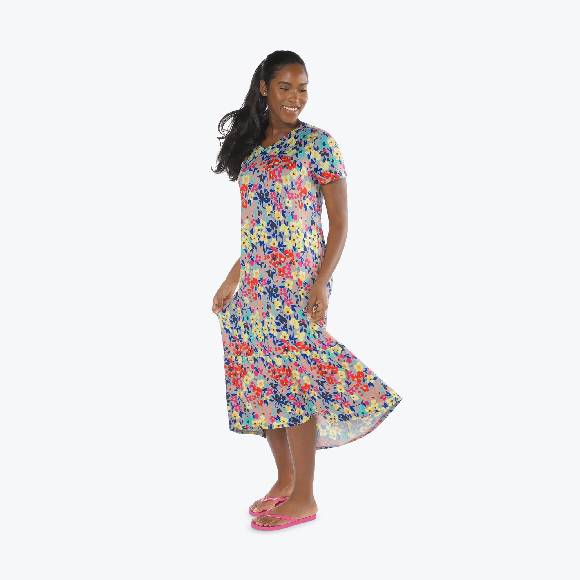 Swing High Low Maxi Dress - Image 111