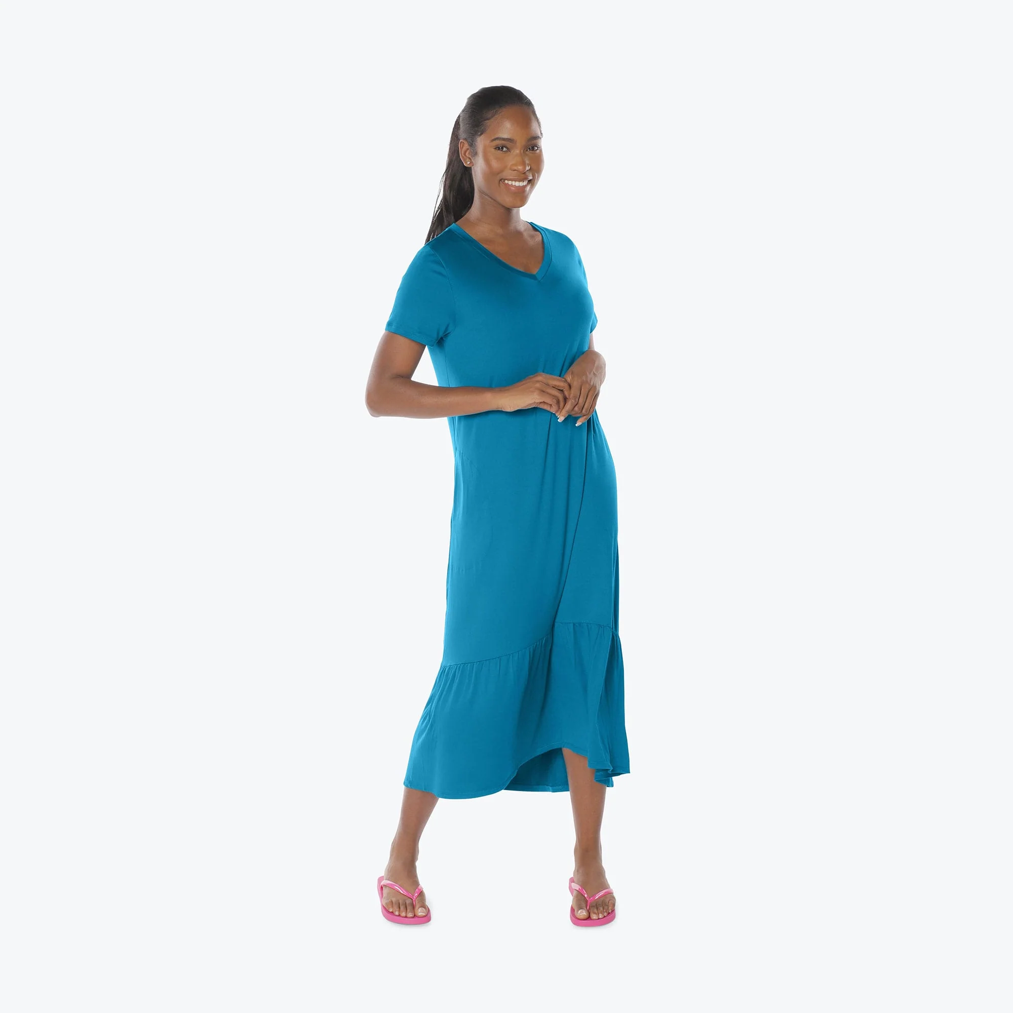 Swing High Low Maxi Dress - Image 83