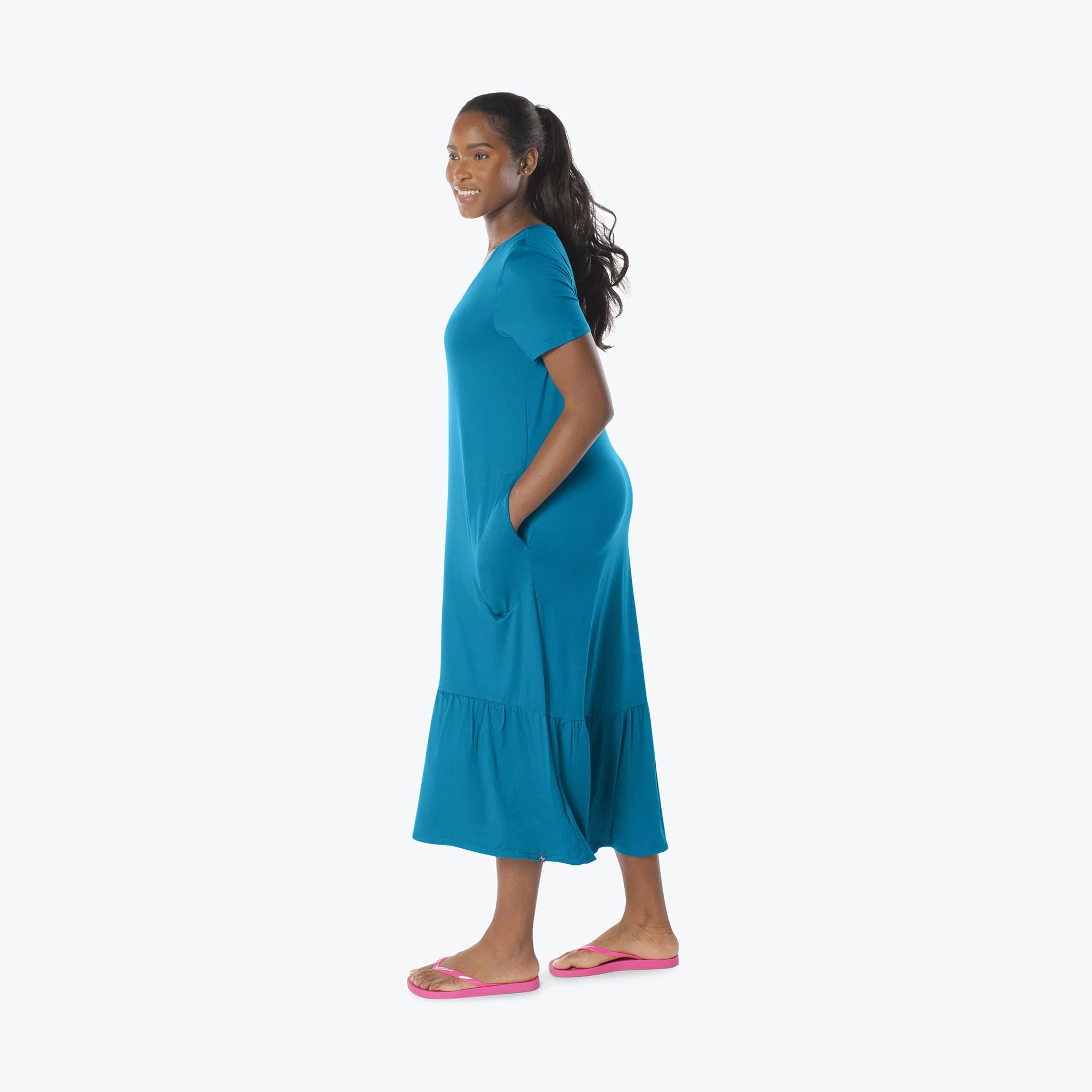 Swing High Low Maxi Dress - Image 85