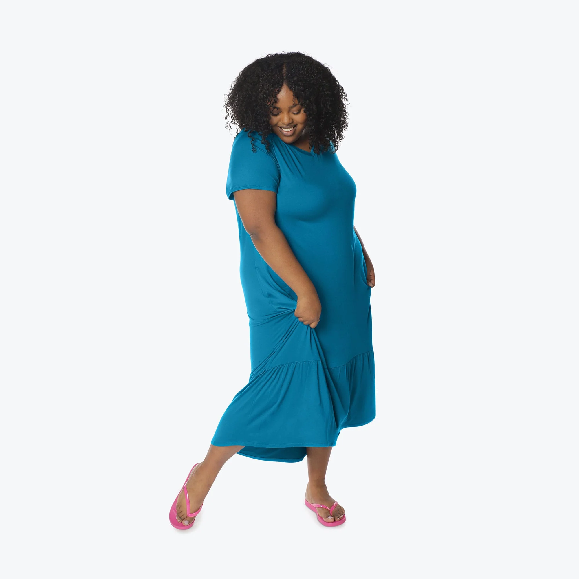 Swing High Low Maxi Dress - Image 93
